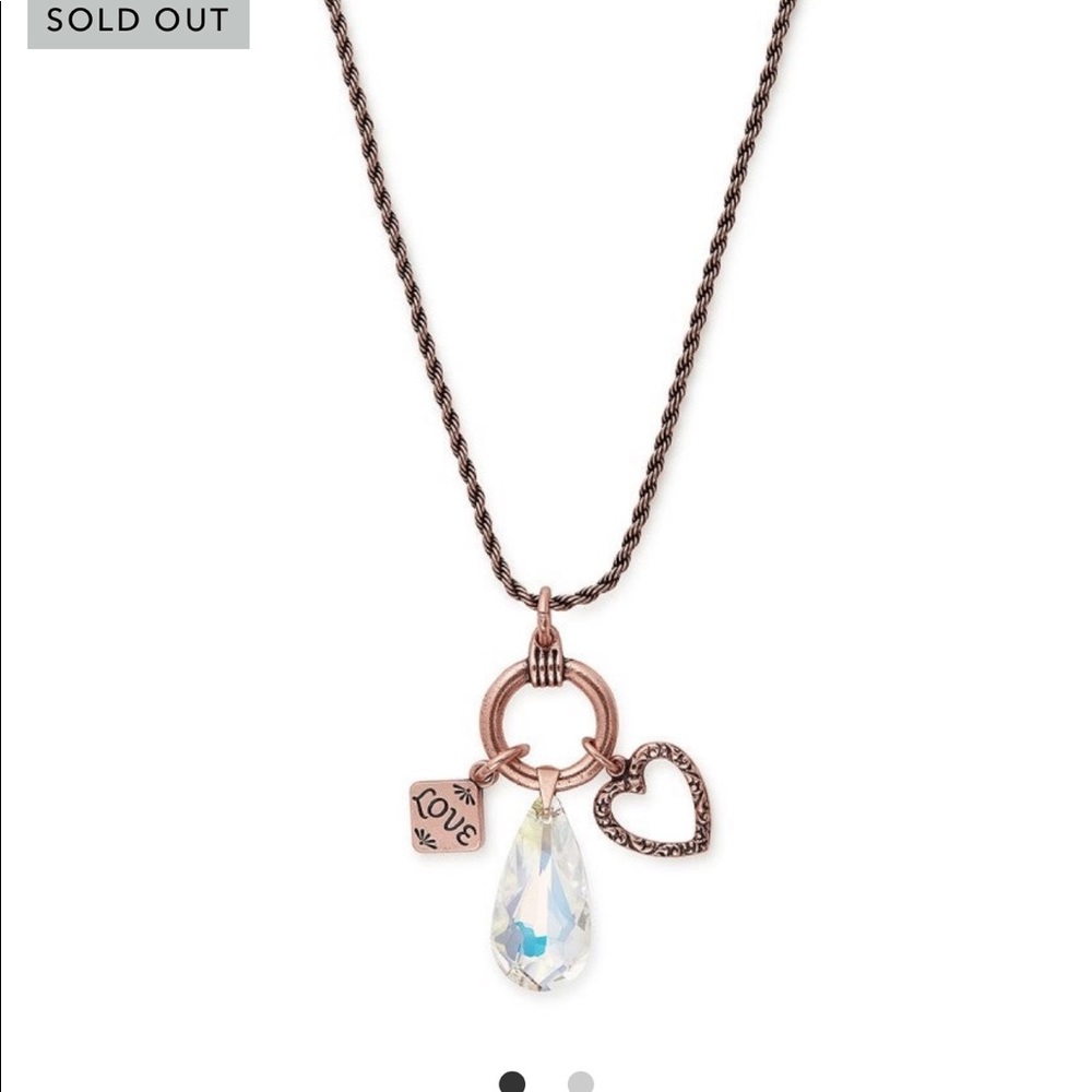 NWT Alex and Ani love trio necklace